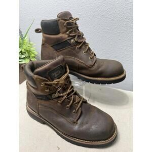 Georgia ‎ Waterproof 6”Leather Work Boots Size 9.5M Lace Up